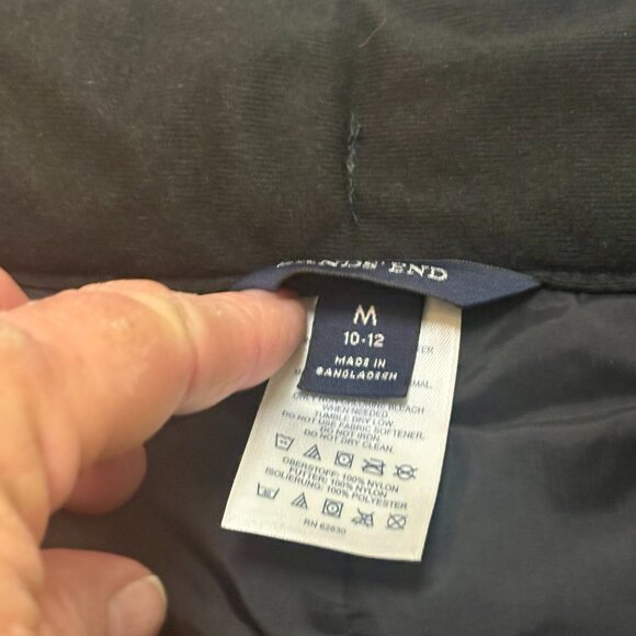 ~~Lands end Women’s Snow pants size M 10-12 Black..VGUC!! - Picture 3 of 4